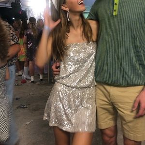 Sosia Sparkle Two Tier Dress